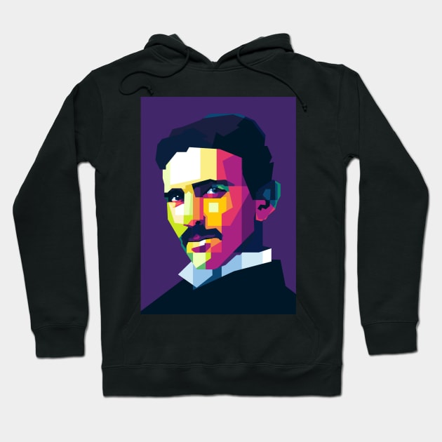 Nikola Tesla Hoodie by WPAP46